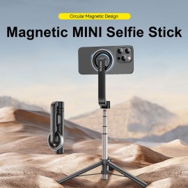 TELESIN Magnetic Bluetooth Selfie Stick for iPhone and Smartphones
