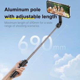 TELESIN Magnetic Bluetooth Selfie Stick for iPhone and Smartphones