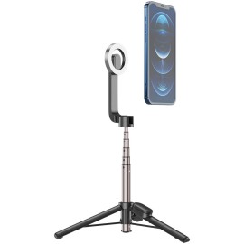 TELESIN Magnetic Bluetooth Selfie Stick for iPhone and Smartphones