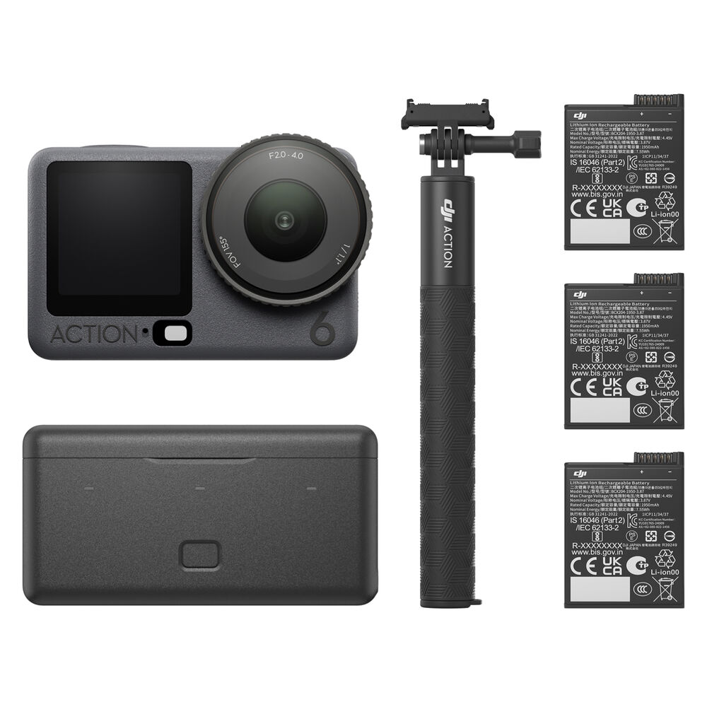 DJI Osmo Action 6 Adventure Combo 38MP 4K Action Camera