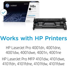 HP 148A Black Original LaserJet Toner Cartridge