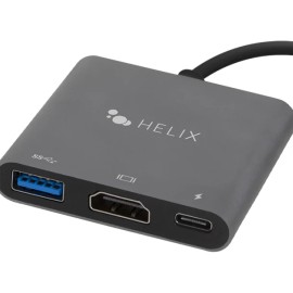 HELIX 3-in-1 USB-C® Adapter Hub with USB-C®, USB-A, and HDMI® Ports