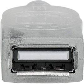 Manhattan® A-Male to A-Female USB 2.0 Extension Cable, Translucent Silver (6 Ft.)