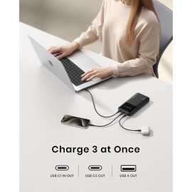 INIU 140W Power Bank, 27000mAh High Capacity Laptop Portable Charger, USB C in&Out Tablet Powerbank, Digital Display Phone Charger, Travel Charger Compatible with iPhone 16, iPad, MacBook, Laptop etc.