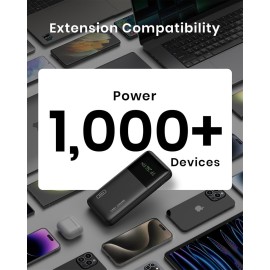 INIU 140W Power Bank, 27000mAh High Capacity Laptop Portable Charger, USB C in&Out Tablet Powerbank, Digital Display Phone Charger, Travel Charger Compatible with iPhone 16, iPad, MacBook, Laptop etc.
