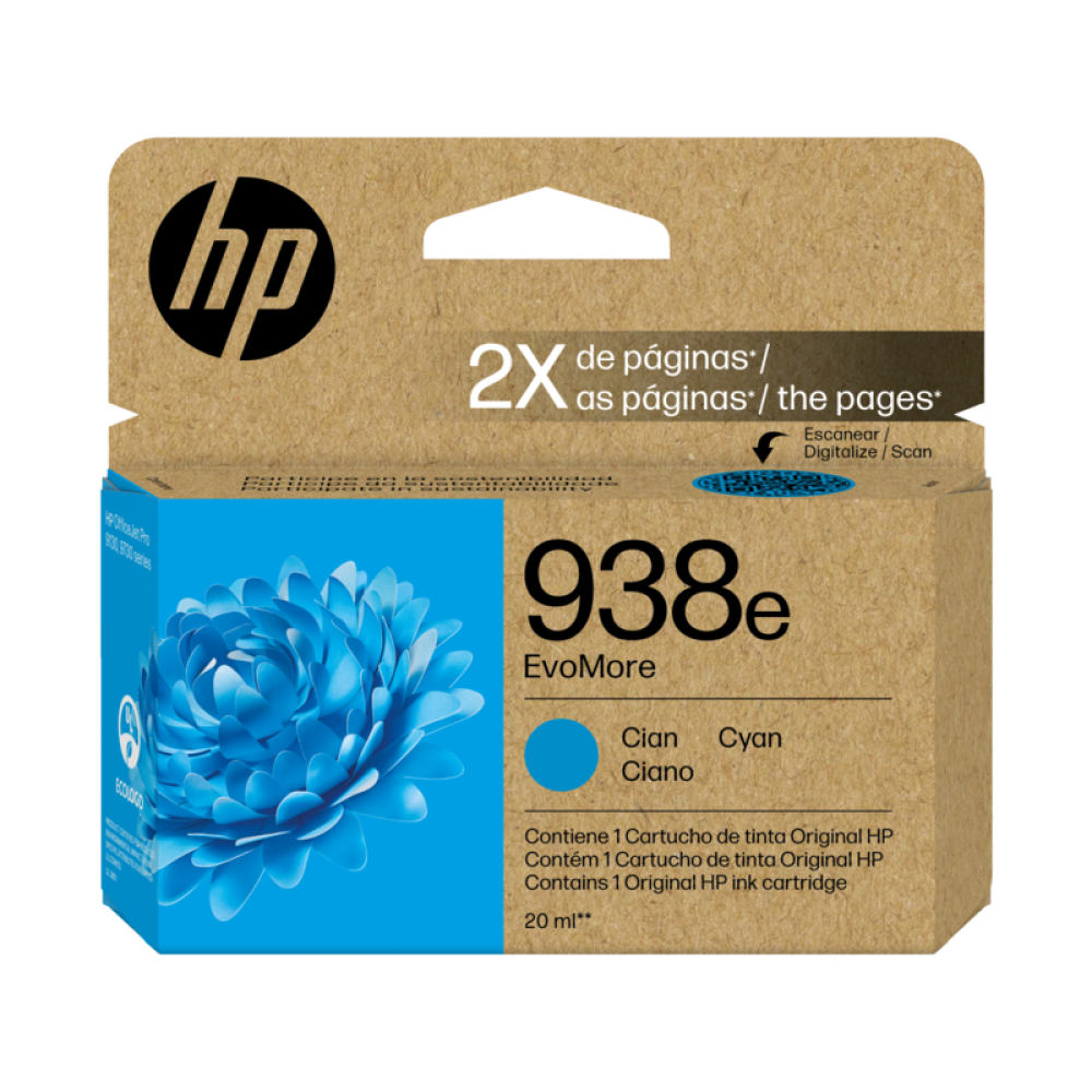 HP - Ink cartridge - Cyan - 4S6X9PL