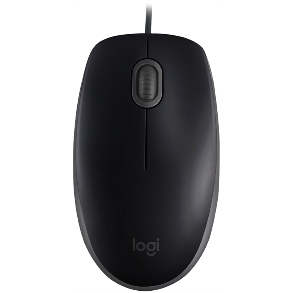 Logitech - Mouse - Wired - Black - M110 Silent
