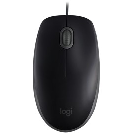 Logitech - Mouse - Wired - Black - M110 Silent