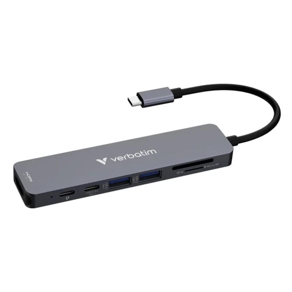 Verbatim® USB-C® Essentials 7-Port Hub, 32158