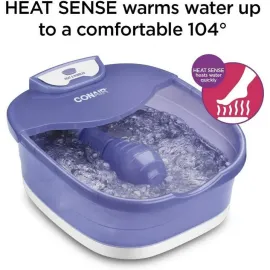 HeatSense Foot and Pedicure Spa with Heated Bubble Massage