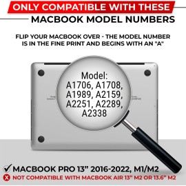 SightPro Magnetic Privacy Screen for MacBook Pro 13 Inch (2016, 2017, 2018, 2019, 2020, 2021, 2022, M1, M2) Removable Laptop Privacy Filter Shield and Protector