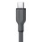 HyperGear® Flexi Pro USB-C® to USB-C® Soft-Touch Silicone Fast Charge and Sync Cable (15 Ft.; Gray)