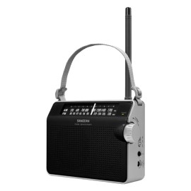 Sangean® PR-D6 Retro AM/FM Portable Analog-Tuning Radio with Strap