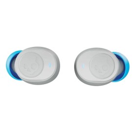Skullcandy® Jib® True 2 In-Ear True Wireless Stereo Bluetooth® Earbuds with Microphones (Light Gray/Blue)