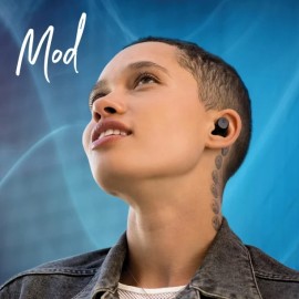 Skullcandy® Mod™ Bluetooth® Earbuds with Microphone, True Wireless with Charging Case (Light Gray / Blue)