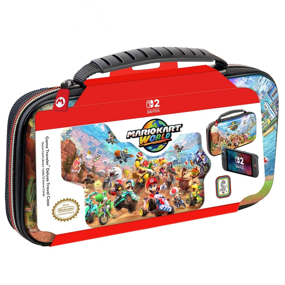 Nintendo Licensed Game Traveler Deluxe Mario Kart World Case - Black