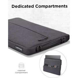 Lenovo Urban Laptop Sleeve 14 Inch for Laptop/ Notebook/Tablet Compatible with MacBook Air/Pro Water Resistant - Charcoal Grey