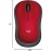 Logitech M185 - Mouse - right and left-handed - optical - wireless - 2.4 GHz - USB wireless receiver - red