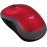Logitech M185 - Mouse - right and left-handed - optical - wireless - 2.4 GHz - USB wireless receiver - red