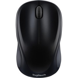 Logitech M317 - Mouse - optical - wireless - 2.4 GHz - USB wireless receiver - black