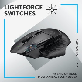 Logitech G G502 X LIGHTSPEED - Mouse - optical - wireless - 2.4 GHz - Logitech LIGHTSPEED receiver - black