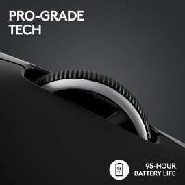 Logitech G PRO X SUPERLIGHT 2 LIGHTSPEED Wireless Gaming Mouse, Black - Mouse - optical - 5 buttons - wireless - 2.4 GHz - USB Logitech LIGHTSPEED receiver - black