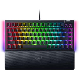 Razer BlackWidow V4 - Keyboard - 75%, hot-swappable - backlit - USB-C - QWERTY - US International - key switch: Razer Orange Gen-3 - black