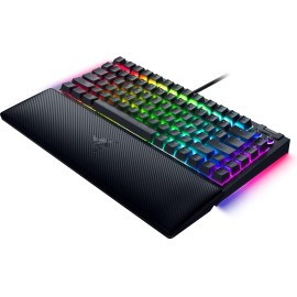 Razer BlackWidow V4 - Keyboard - 75%, hot-swappable - backlit - USB-C - QWERTY - US International - key switch: Razer Orange Gen-3 - black