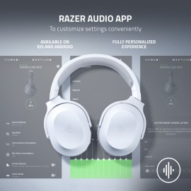 Razer Barracuda X - Headset - full size - Bluetooth / 2.4 GHz radio frequency - wireless, wired - 3.5 mm jack, USB-C - noise isolating - mercury