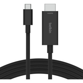 Belkin Connect - Adapter cable - 24 pin USB-C male to HDMI male - 2 m - black - passive, 8K60Hz support, DP Alt mode support