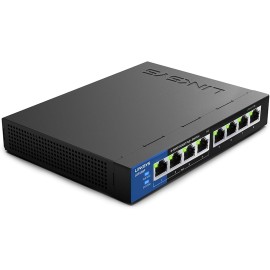 Linksys LGS108P - Switch - unmanaged - 4 x 10/100/1000 (PoE+) + 4 x 10/100/1000 - desktop, wall-mountable - PoE+ - AC 100/230 V - 2 years warranty