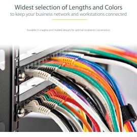 StarTech.com 125 ft Black Cat6 / Cat 6 Snagless Ethernet Patch Cable 125ft - Patch cable - RJ-45 (M) to RJ-45 (M) - 38.1 m - UTP - CAT 6 - molded, snagless - black