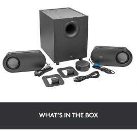 Logitech Z407 - Speaker system - for PC - 2.1-channel - wireless - Bluetooth - USB - 40 Watt (total)