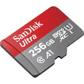 SanDisk Ultra - Flash memory card (microSDXC to SD adapter included) - 256 GB - A1 / UHS Class 1 / Class10 - microSDXC UHS-I