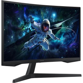 SAMSUNG 32-Inch Odyssey G55C Series QHD 1000R Curved Gaming Monitor, 1ms(MPRT), HDR10, 165Hz, AMD Radeon FreeSync, Eye Care