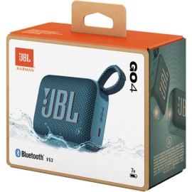 JBL Go 4 - Speaker - for portable use - wireless - Bluetooth - App-controlled - 4.2 Watt - blue