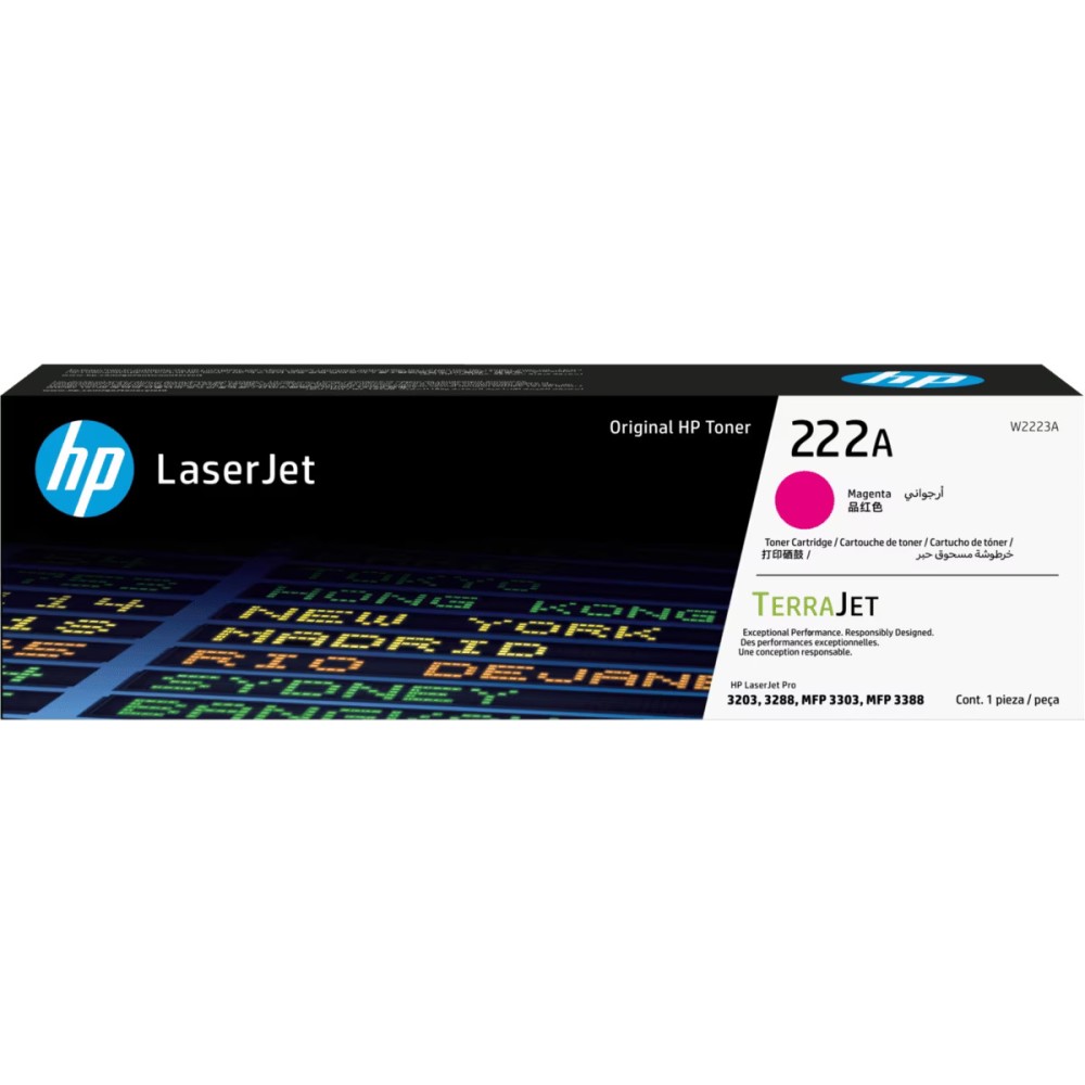 HP #222 Magenta Toner Cartridge