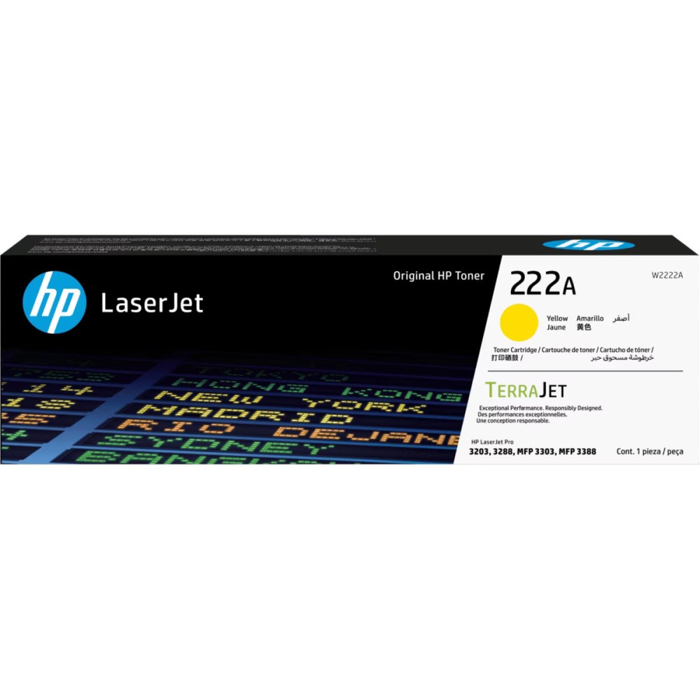 HP #222 Yellowk Toner Cartridge