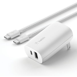 Braided USB-C to USB-C Cable (1m / 3.3ft, White)