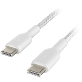 Braided USB-C to USB-C Cable (1m / 3.3ft, White)