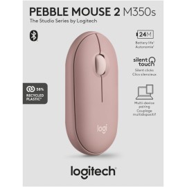 Logitech M350s Pebble 2 Slim mouse Tonal Graphite