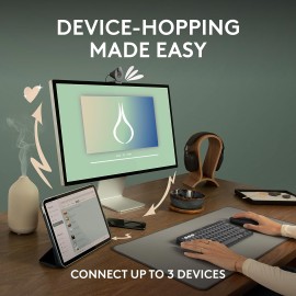 Logitech M350s Pebble 2 Slim mouse Tonal Graphite