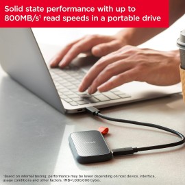 SanDisk 2TB Portable SSD - Up to 800MB/s, USB-C, USB 3.2 Gen 2