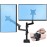 StarTech.com Desk Mount Dual Monitor Arm - Full Motion Monitor Mount for VESA Displays up to 32" (17.6lb/8kg) - Vertical Stackable Arms