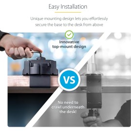 StarTech.com Desk Mount Dual Monitor Arm - Full Motion Monitor Mount for VESA Displays up to 32