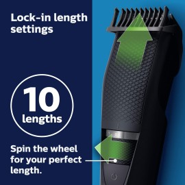 Philips Norelco Beard Trimmer and Hair Clipper - Cordless Grooming, Rechargeable, Adjustable Length, Beard Trimmer