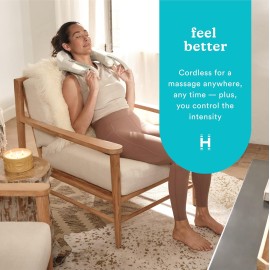 Homedics Shiatsu Rechargeable Neck Massager with Heat