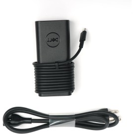 Dell 65W HA65NM190 USB-C Laptop Charger Adapter with Power Cord Cable