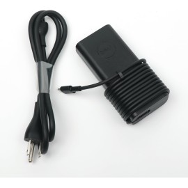 Dell 65W HA65NM190 USB-C Laptop Charger Adapter with Power Cord Cable