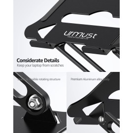 Urmust Laptop Notebook Stand Holder Adjustable Laptop Stand Portable Laptop Riser